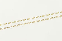 Load image into Gallery viewer, 14K 1.0mm Classic Simple Cable Link Chain Necklace 16&quot; Yellow Gold
