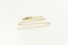 Load image into Gallery viewer, 14K 1.0mm Classic Simple Cable Link Chain Necklace 16&quot; Yellow Gold