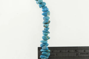 Sterling Silver Native American Navajo Turquoise Beaded Necklace 19"