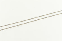 Load image into Gallery viewer, 14K 1.1mm Cable Link Classic Simple Chain Necklace 16&quot; White Gold