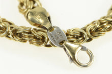 Load image into Gallery viewer, Gold Filled 6.7mm Byzantine Link Woven Fancy Chain Necklace 7.5&quot;
