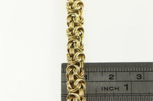Load image into Gallery viewer, Gold Filled 6.7mm Byzantine Link Woven Fancy Chain Necklace 7.5&quot;