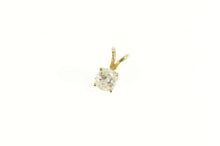 Load image into Gallery viewer, 14K 0.50 Ct Diamond Solitaire Classic Vintage Pendant Yellow Gold