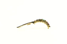Load image into Gallery viewer, 14K 1.54 Ctw Emerald Ruby Sapphire Diamond Slide Pendant Yellow Gold