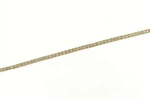 14K 0.30 Ctw Diamond Classic Vintage Chain Necklace 18" Yellow Gold