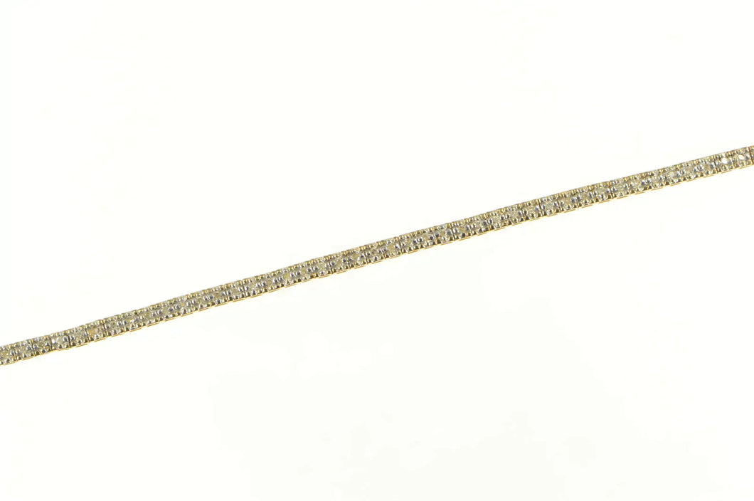 14K 0.30 Ctw Diamond Classic Vintage Chain Necklace 18