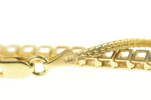 14K 0.30 Ctw Diamond Classic Vintage Chain Necklace 18" Yellow Gold