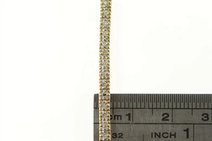 14K 0.30 Ctw Diamond Classic Vintage Chain Necklace 18" Yellow Gold