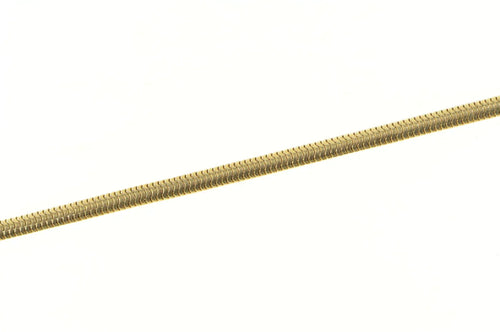 Gold Filled 3.4mm Thick Serpentine Chain Vintage Retro Necklace 18