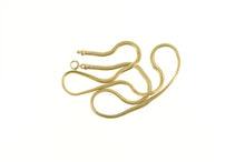 Load image into Gallery viewer, Gold Filled 3.4mm Thick Serpentine Chain Vintage Retro Necklace 18&quot;