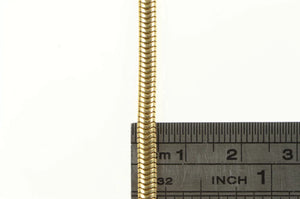Gold Filled 3.4mm Thick Serpentine Chain Vintage Retro Necklace 18"