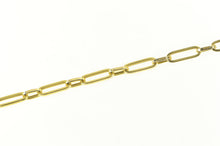 Load image into Gallery viewer, 14K 5.0mm Paperclip Link Oval Cable Vintage Chain Necklace 18&quot; Yellow Gold