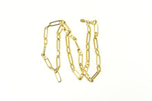Load image into Gallery viewer, 14K 5.0mm Paperclip Link Oval Cable Vintage Chain Necklace 18&quot; Yellow Gold
