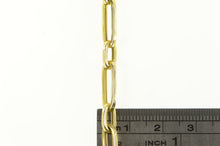 Load image into Gallery viewer, 14K 5.0mm Paperclip Link Oval Cable Vintage Chain Necklace 18&quot; Yellow Gold