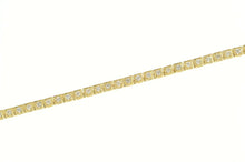 Load image into Gallery viewer, 14K 2.50 Ctw Classic Diamond Vintage Tennis Necklace 16&quot; Yellow Gold