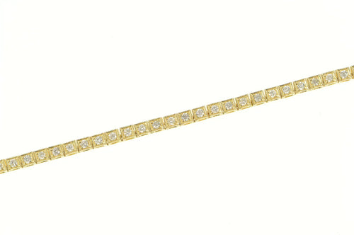 14K 2.50 Ctw Classic Diamond Vintage Tennis Necklace 16