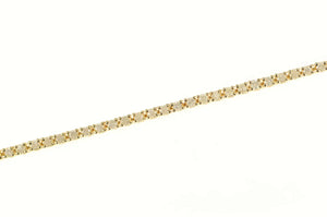 14K 1.25 Ctw Diamond Classic Tennis Vintage Bracelet 7.5" Yellow Gold