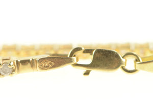 14K 1.25 Ctw Diamond Classic Tennis Vintage Bracelet 7.5" Yellow Gold