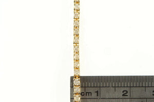 14K 1.25 Ctw Diamond Classic Tennis Vintage Bracelet 7.5" Yellow Gold