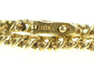 10K 1.00 Ctw Classic Diamond Tennis Vintage Bracelet 6.5" Yellow Gold