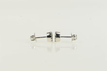Load image into Gallery viewer, 14K 1950&#39;s 0.53 Ctw Emerald Diamond Halo Stud Earrings White Gold