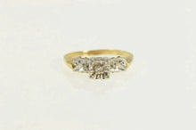 Load image into Gallery viewer, 14K 1950&#39;s Vintage Diamond Three Stone Promise Ring Yellow Gold