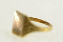 Load image into Gallery viewer, 10K Victorian D Cursive Monogram Child&#39;s Baby Ring Yellow Gold