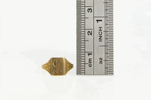 Load image into Gallery viewer, 10K Victorian D Cursive Monogram Child&#39;s Baby Ring Yellow Gold