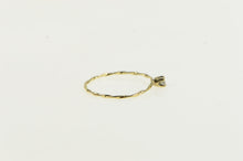 Load image into Gallery viewer, 14K Diamond Solitaire Twist Band Promise Ring Yellow Gold
