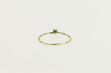 Load image into Gallery viewer, 14K Diamond Solitaire Twist Band Promise Ring Yellow Gold