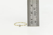 Load image into Gallery viewer, 14K Diamond Solitaire Twist Band Promise Ring Yellow Gold