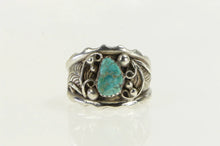 Load image into Gallery viewer, Sterling Silver Native American HY Navajo Turquoise Men&#39;s Ring