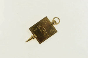 10K Kappa Beta Phi Engraved Fraternity Greek Charm/Pendant Yellow Gold