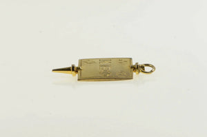 10K Kappa Beta Phi Engraved Fraternity Greek Charm/Pendant Yellow Gold