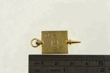 Load image into Gallery viewer, 10K Kappa Beta Phi Engraved Fraternity Greek Charm/Pendant Yellow Gold