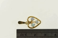 Load image into Gallery viewer, Gold Filled Natural Opal Heart Love Symbol Retro Vintage Pendant