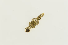 Load image into Gallery viewer, 18K Peruvian Talisman Tribal Figure Charm/Pendant Yellow Gold