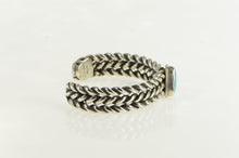 Load image into Gallery viewer, Sterling Silver Jerry N Platero Native American Turquoise Bracelet 6.5&quot;