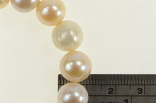 Load image into Gallery viewer, Vintage 11.3mm Pearl Classic Beaded Bracelet 6.5&quot; Yellow Gold