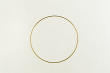 Load image into Gallery viewer, 14K Vintage 1.3mm Patterned Simple Bangle Bracelet 8&quot; Yellow Gold
