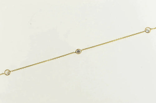 14K By the Yard Vintage Classic CZ Statement Chain Necklace 15