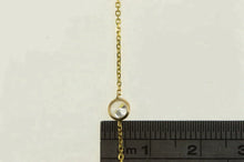 Load image into Gallery viewer, 14K By the Yard Vintage Classic CZ Statement Chain Necklace 15&quot; Yellow Gold