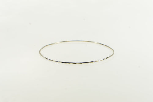 14K 1.6mm Simple Vintage Pattern Bangle Ring 8.5