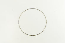 Load image into Gallery viewer, 14K 1.6mm Simple Vintage Pattern Bangle Ring 8.5&quot; White Gold