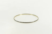 Load image into Gallery viewer, Sterling Silver 3.0mm Scroll Pattern Vintage Bangle Bracelet 7.5&quot;