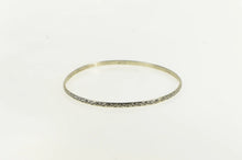 Load image into Gallery viewer, Sterling Silver 3.0mm Scroll Pattern Vintage Bangle Bracelet 7.5&quot;