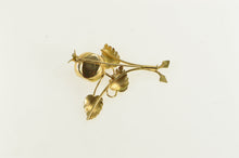 Load image into Gallery viewer, Gold Filled 1960&#39;s Retro Red Rhinestone Fig Symbolic Pin/Brooch