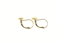 Load image into Gallery viewer, 14K Round Ball Domed Vintage Button Lever Back Earrings Yellow Gold