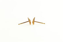 Load image into Gallery viewer, 14K Retro Diamond Cut Heart Love Symbol Stud Earrings Yellow Gold