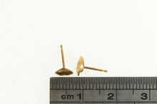 Load image into Gallery viewer, 14K Retro Diamond Cut Heart Love Symbol Stud Earrings Yellow Gold